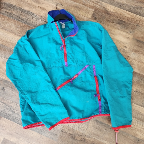 Vintage 80s/90s Multi-Color Zip Jacket Windbreaker by Sierra design. XL - Picture 3 of 7